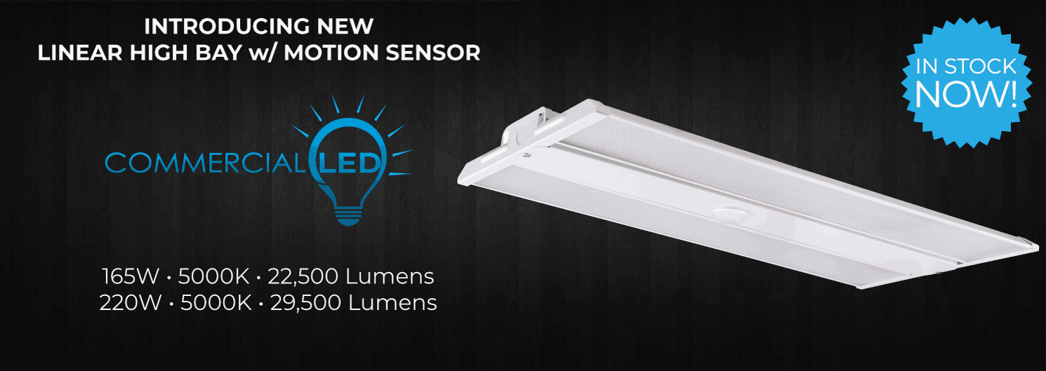 New LED Linear High Bay w/ Motion Sensor